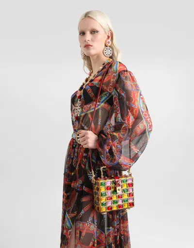 Dolce & Gabbana Dolce Box Handbag In Multicolor