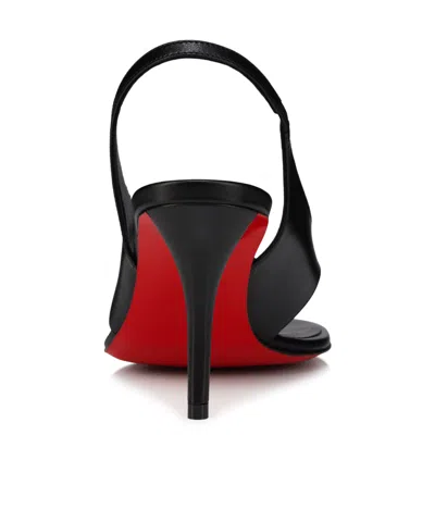 Christian Louboutin Miss Z Infradita 80 Leather Sandals In Black