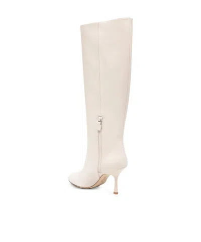 Stuart Weitzman Madison Leather Boots In White