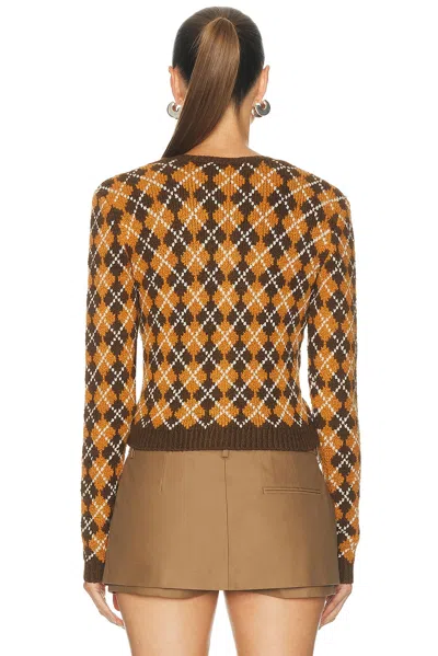 Acne Studios Argyle-knit Button-up Cardigan