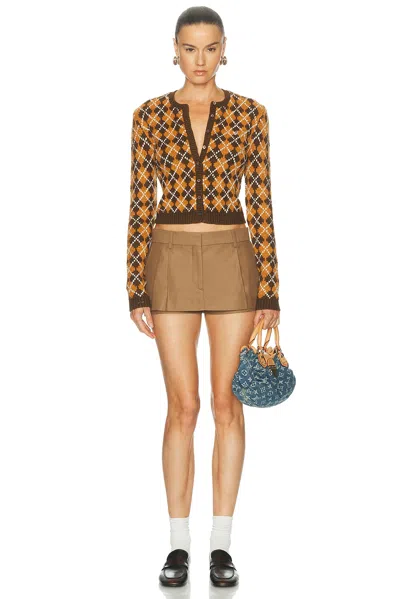 Acne Studios Argyle-knit Button-up Cardigan