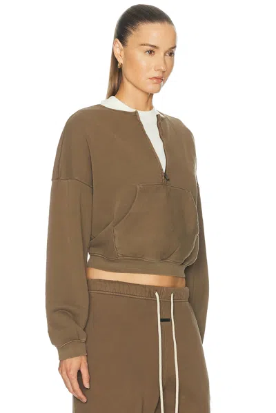 Essentials Half Zip Sweatshirt In Green