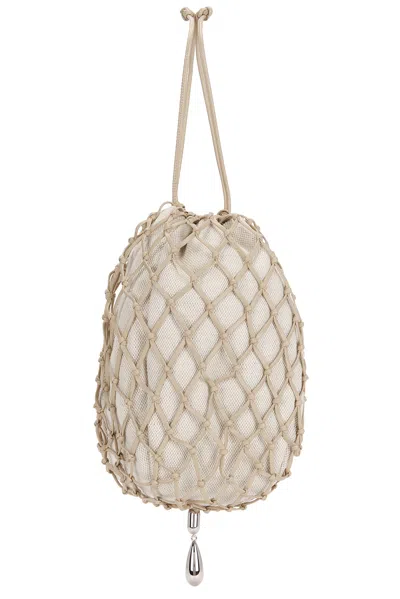 Savette Macrame Pouch Bag In Brown
