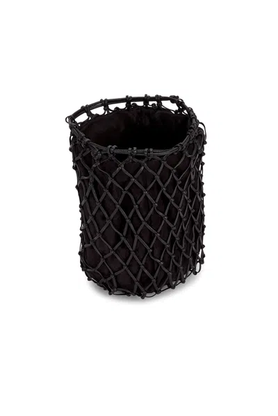 Savette Macrame Pouch Bag In Black