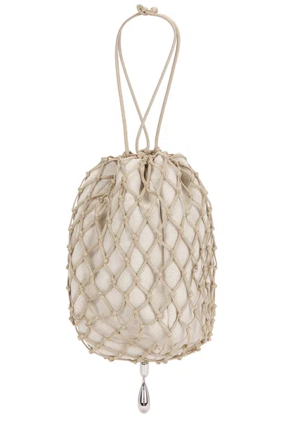 Savette Macrame Pouch Bag In Brown
