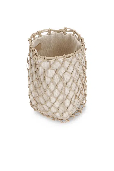 Savette Macrame Pouch Bag In Brown