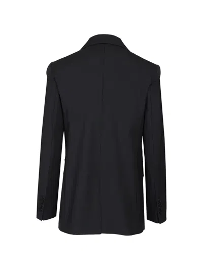 Max Mara Single-breasted Wool Jacket In Blue