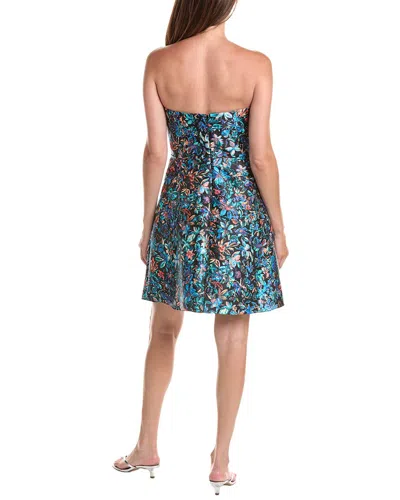 Rene Ruiz Mini Column Dress In Blue