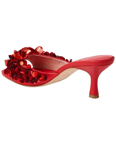 Jack Rogers Crown Sequin Sandal In Red