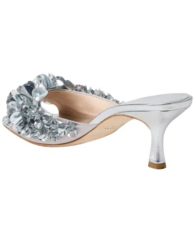 Jack Rogers Crown Sequin Sandal In Silver