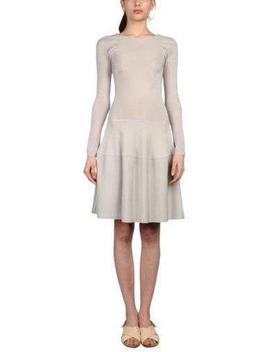 Shop Emporio Armani Knee-length Dress In Light Grey