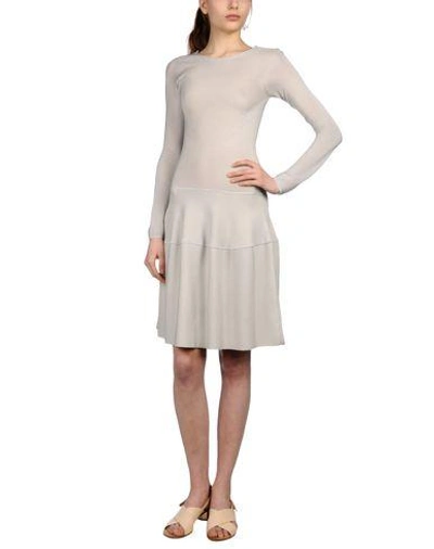 Shop Emporio Armani Knee-length Dress In Light Grey