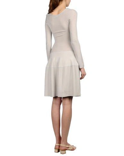 Shop Emporio Armani Knee-length Dress In Light Grey