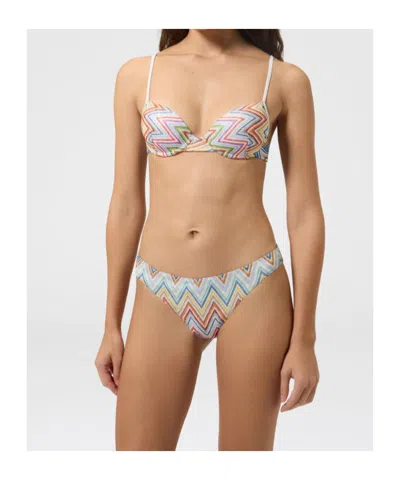 Missoni Zigzag-print Bikini In White
