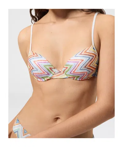 Missoni Zigzag-print Bikini In White