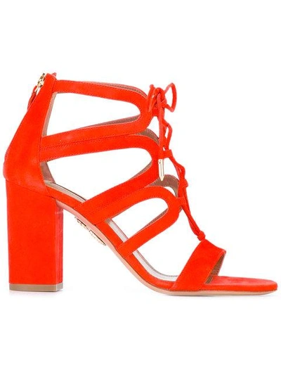 Aquazzura Holli Sandals In Red