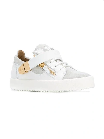 Shop Giuseppe Zanotti Design Carter Low-top Sneakers - White
