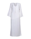 Dondup Long Dress In White