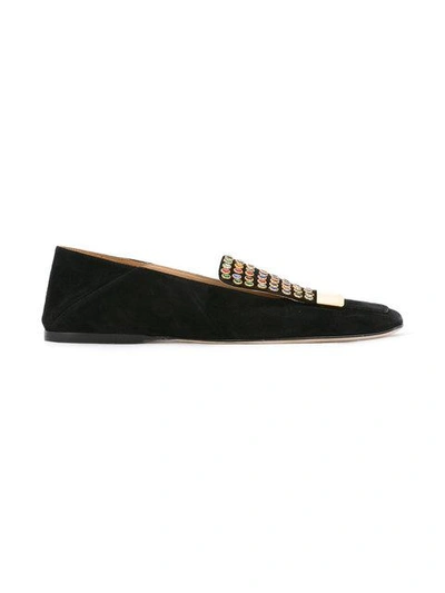 Shop Sergio Rossi Sr1 Embellished Slippers