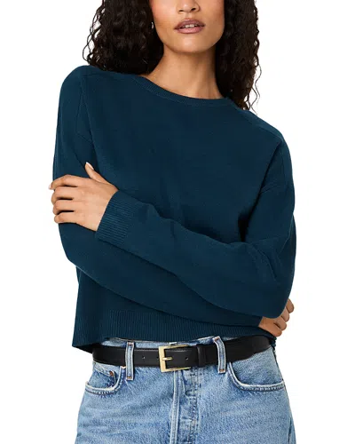 French Connection Babysoft Oversized Crew Neck Pullover In Blue