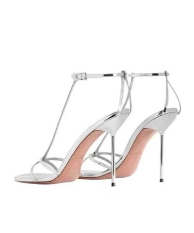 Paris Texas Lidia T Leather T-strap High Heel Sandals In Multi