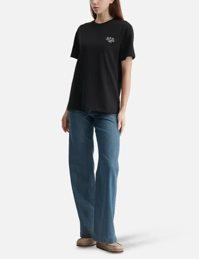A.p.c. A. P.c. Standard Regular Fit T-shirt In Black/黑色/블랙/ブラック