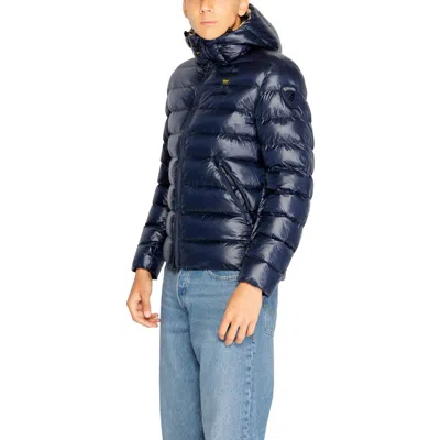 Blauer Blue Polyester Shell Jacket In Blue