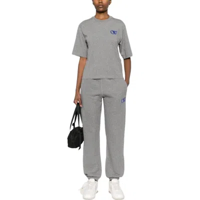 Off-white (wmns)  Flock Basic T-shirt 'grey' In Gray