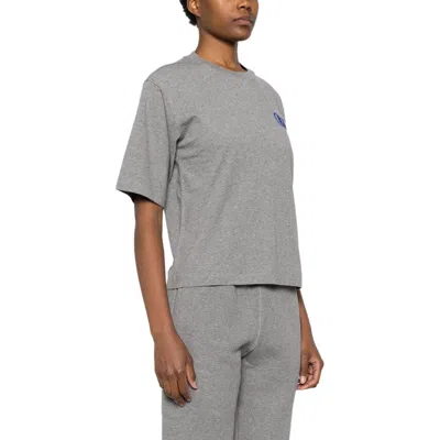 Off-white (wmns)  Flock Basic T-shirt 'grey' In Gray