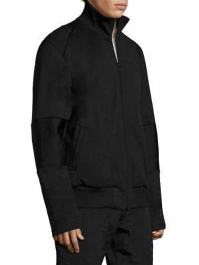 Shop Y-3 Zip-front Track Jacket In Black