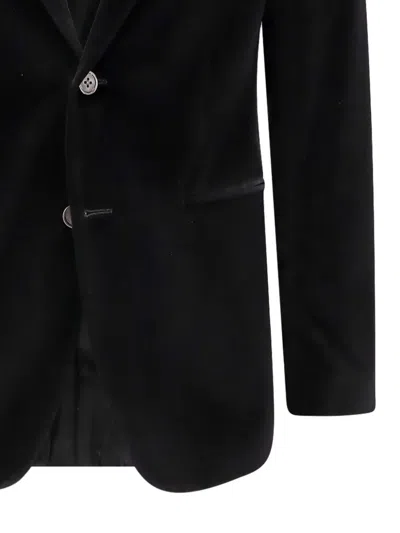 Corneliani 벨벳 블레이저 In Black