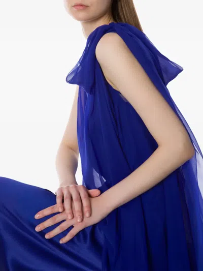 Alberta Ferretti Alberta Ferreti Silk Jumpsuit In Blue