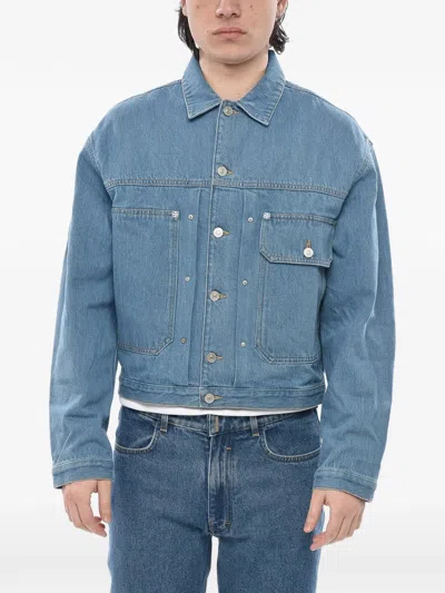 Givenchy Martingale Denim Jacket In Blue