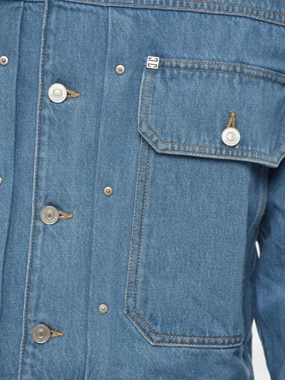 Givenchy Martingale Denim Jacket In Blue