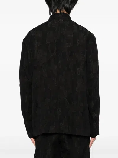 Calmlence 싱글 브레스티드 블레이저 In Black