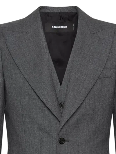Dsquared2 70s Single-breasted Suit In Black