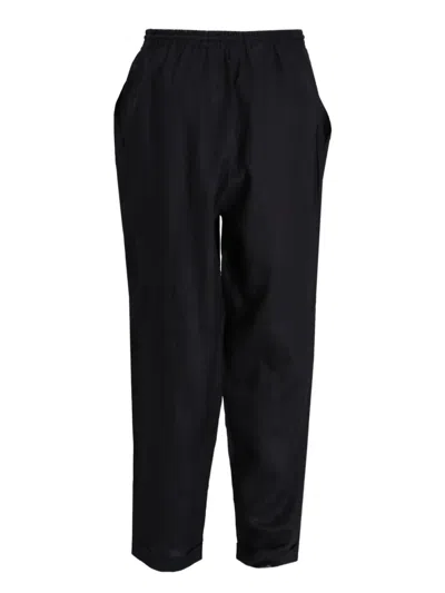 Hugo Boss Elasticated Drawstring Trousers In Black