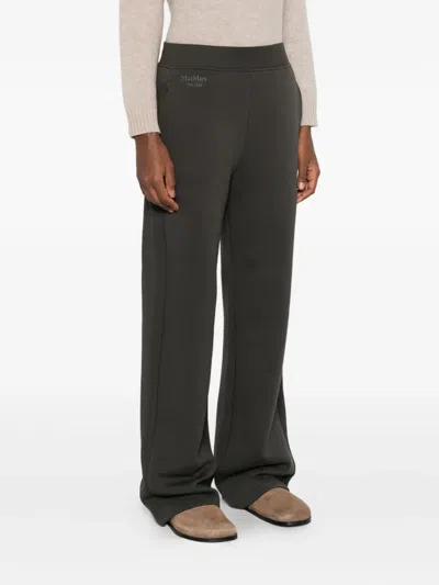 's Max Mara 폼페오 밴딩 웨이스트 포켓 팬츠 In Black