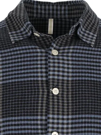 Sunflower Casual Shirt Checked Pattern Long Sleeves In Gray