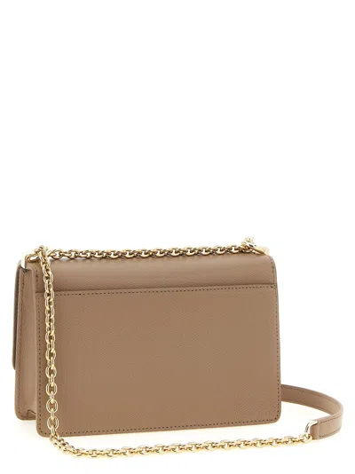 Furla 1927 Mini Rectangular Shoulder Bag Chain In Burgundy