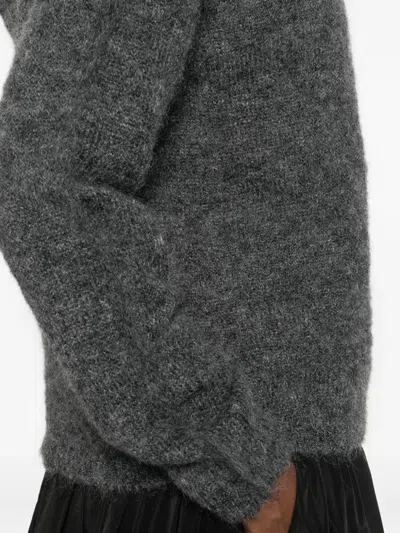 S Max Mara 후드 텍스처 후디 In Black
