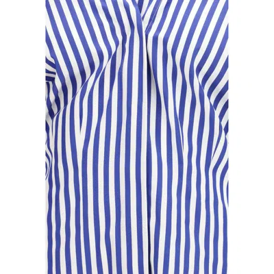 Givenchy Long Sleeve Striped Shirt Buttoned Cuffs Collar In Blue