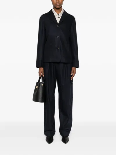 S Max Mara S Maxmara Cotton-polyester Blend Jacket In Black