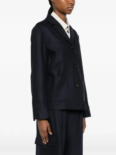 S Max Mara S Maxmara Cotton-polyester Blend Jacket In Black