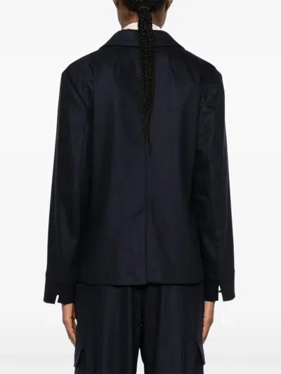 S Max Mara S Maxmara Cotton-polyester Blend Jacket In Black