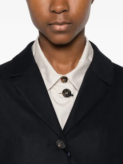 S Max Mara S Maxmara Cotton-polyester Blend Jacket In Black