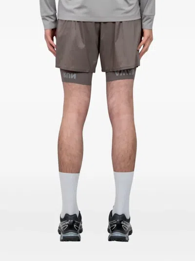 Satisfy Techsilk™ 8" Double-layer Running Shorts In Gray