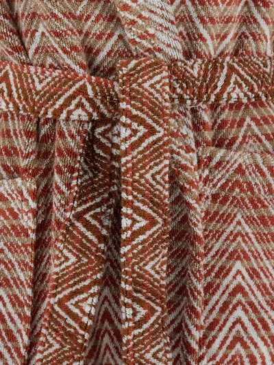 Missoni 지그재그 모티프 후드 이브닝 드레스 In Multi