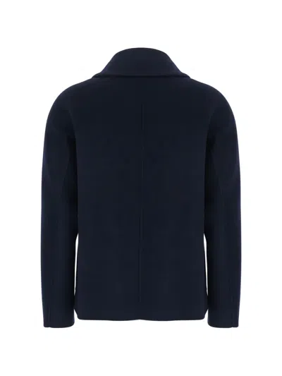 's Max Mara Button-up Wool Jacket In Blue