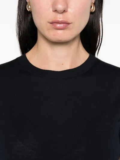 's Max Mara Wool T-shirt In Black